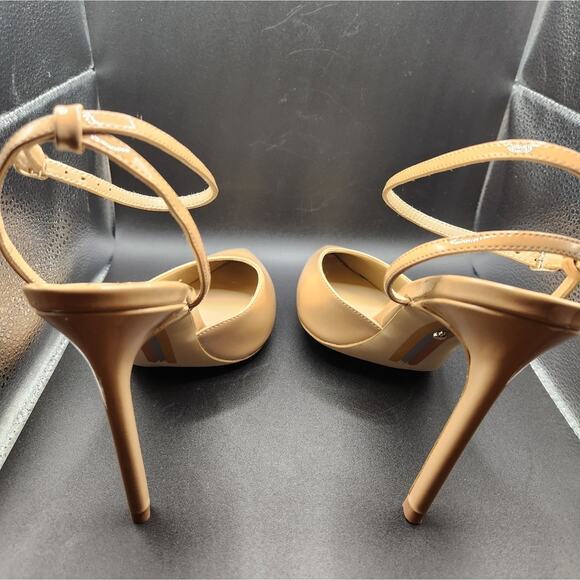 Women's Sam Edelman Patent Tan Heels Size 9.5 - Picture 6 of 9
